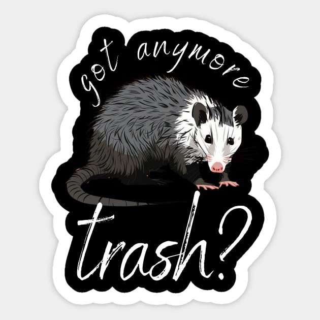 Eat Trash Oppossum Sticker by AnimeVision